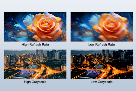 RTLED LED display advantage in refresh and grayscale