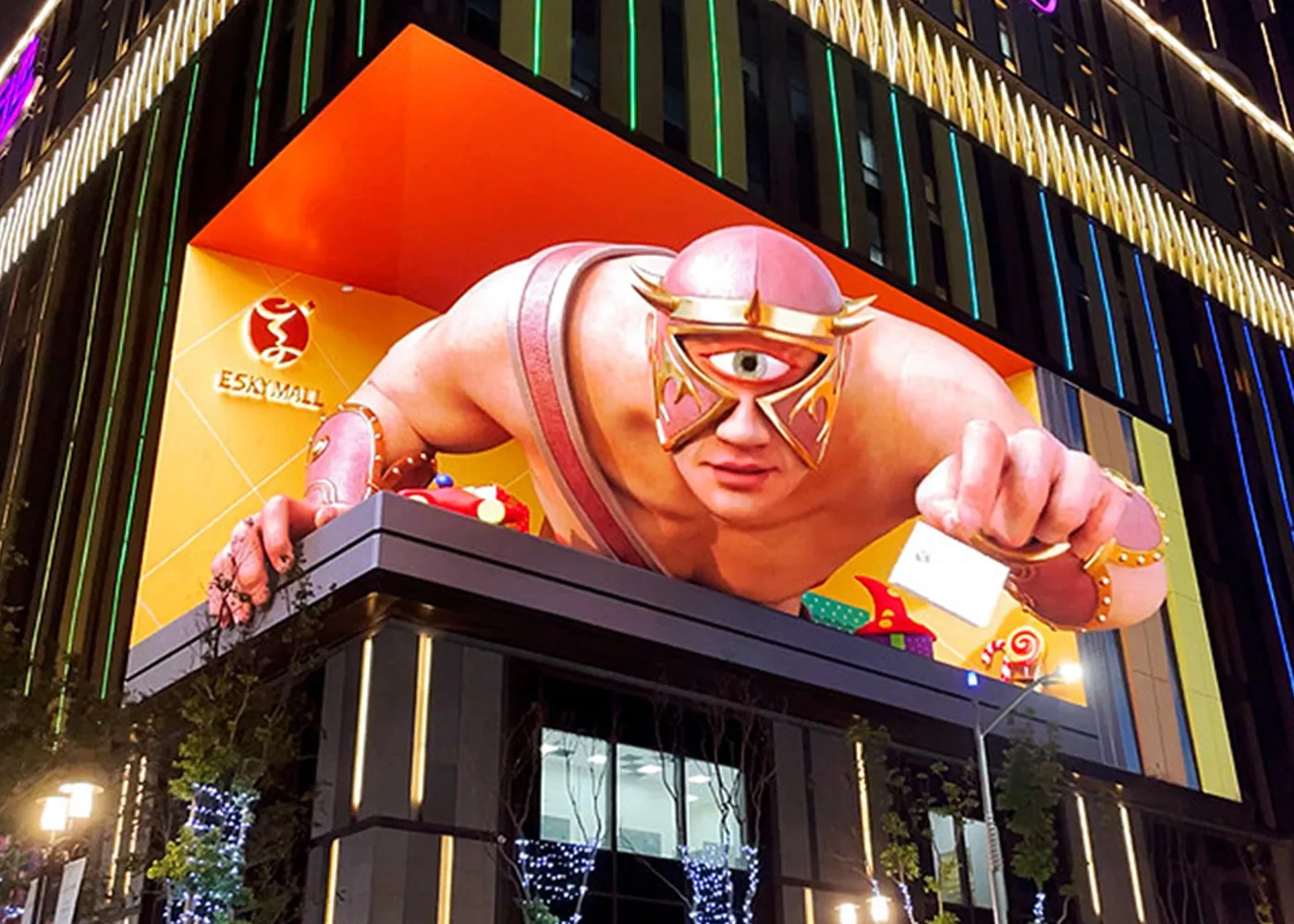 Pantalla LED de publicidade exterior 3D