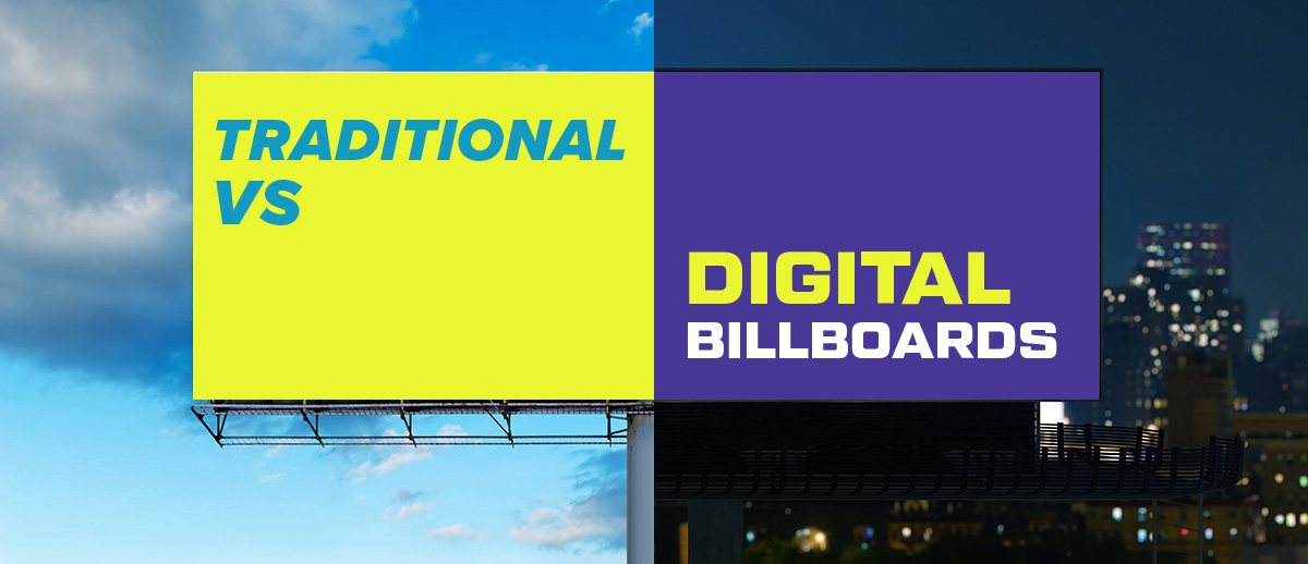 LED-billboard vs traditionel billboard