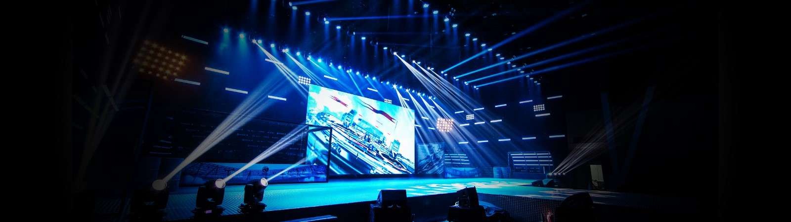 LED screen stage backdrop