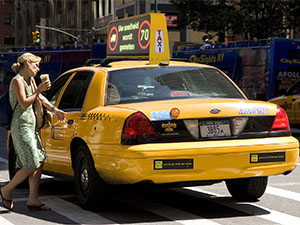 pantalla superior del taxi