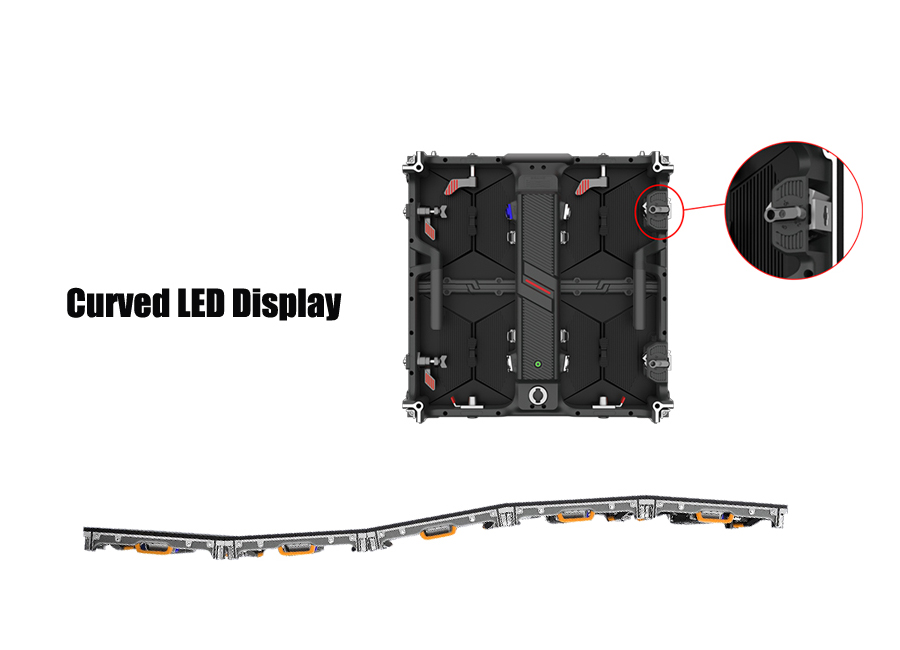 display LED curvo