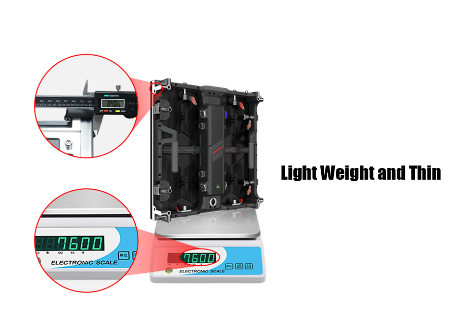 light weight na led display