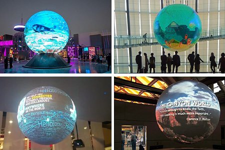 sphere led display applications